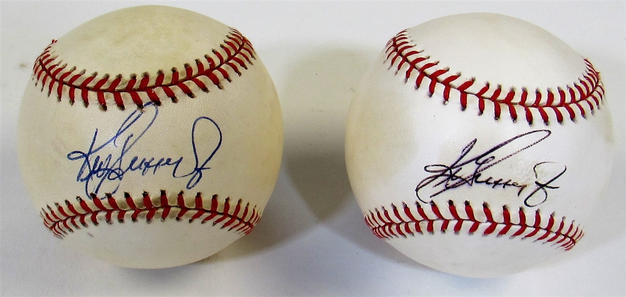 Lot Of 2- Ken Griffey Jr. Single Signed Baseball  PSA