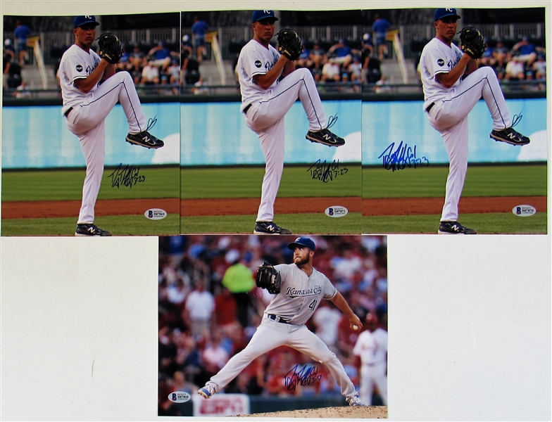 Lot Of 4-Danny Duffy Signed 8x10 photos.