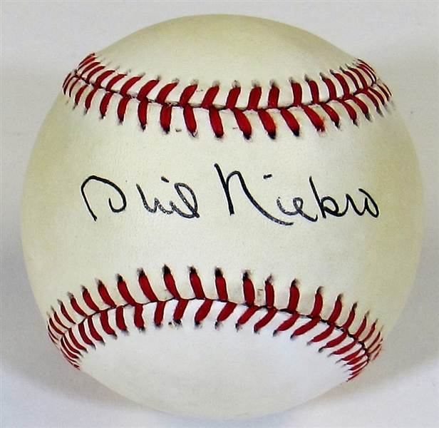Phil Niekro Single Signed Baseball