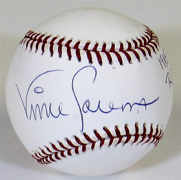 Vince Coleman 1985 ROY Signed Baseball