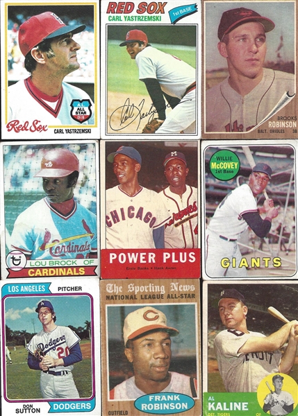 Baseball Card Lot - Aaron-Score- Fox-Kaline-Koufax lot of 15