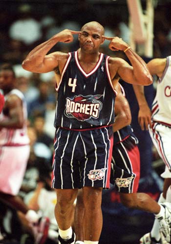 CHARLES BARKLEY Houston Rockets Photo HOF (c) 1996-2000