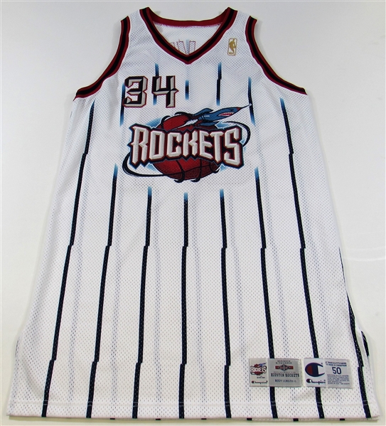 1996-97 Hakeem Olajuwon Game Worn Houston Rockets Jersey