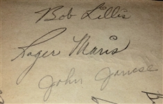 Roger Maris Team Signed 1956 Indianapolis Indians - JSA