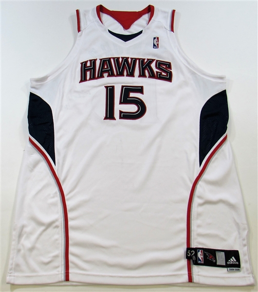 2008-09 Al Horford Game Worn & Signed Atlanta Hawks Jersey