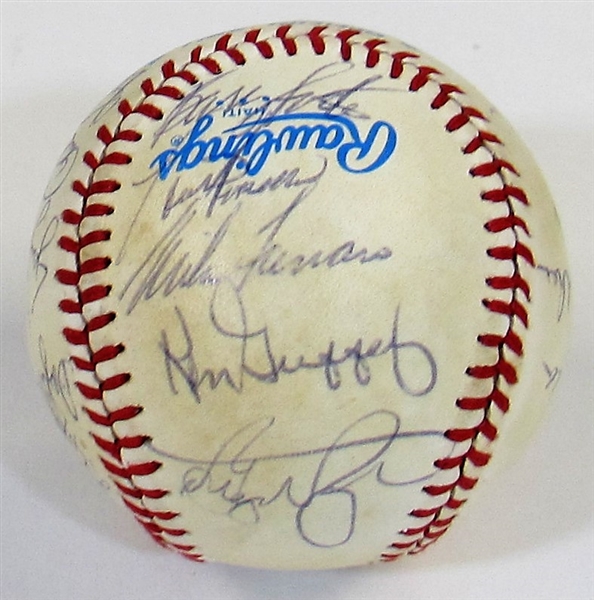  1982 N.Y. Yankees Team Signed Baseball