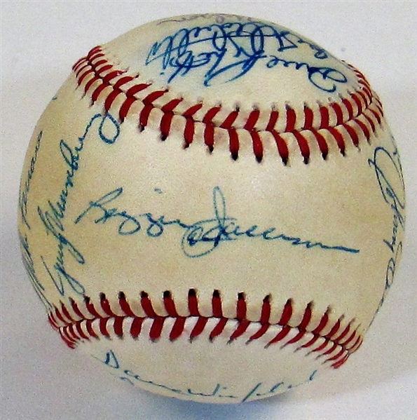 1981 NY Yankees Team Signed Baseball