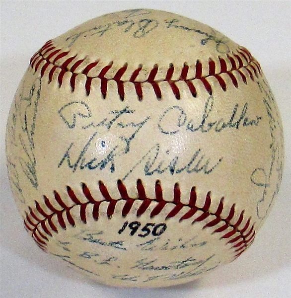 1950 Philadelphia Phillles  Team Signed Baseball 