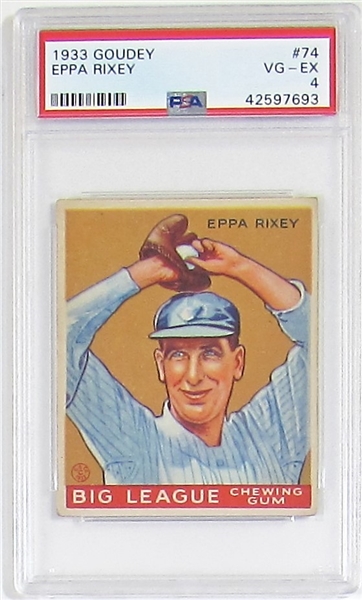 1933 Goudey Eppa Rixey (PSA 4)
