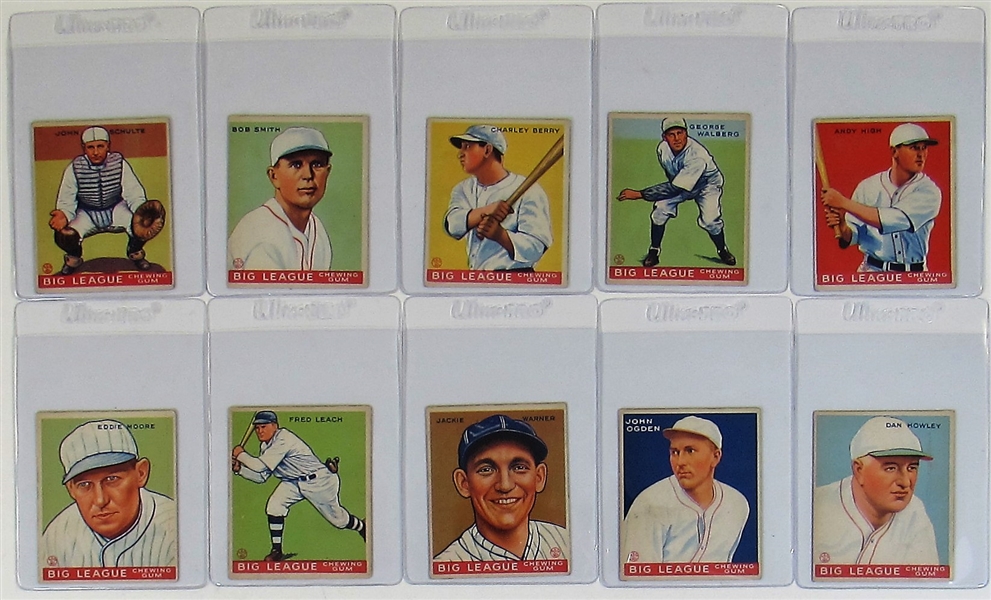 Lot Of 10- 1933 Goudey Cards