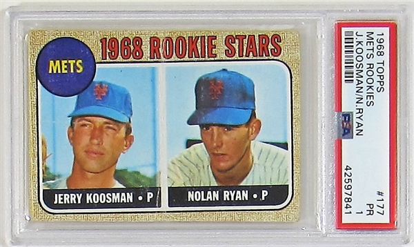 1968 Topps Nolan Ryan Rookie (PSA 1)