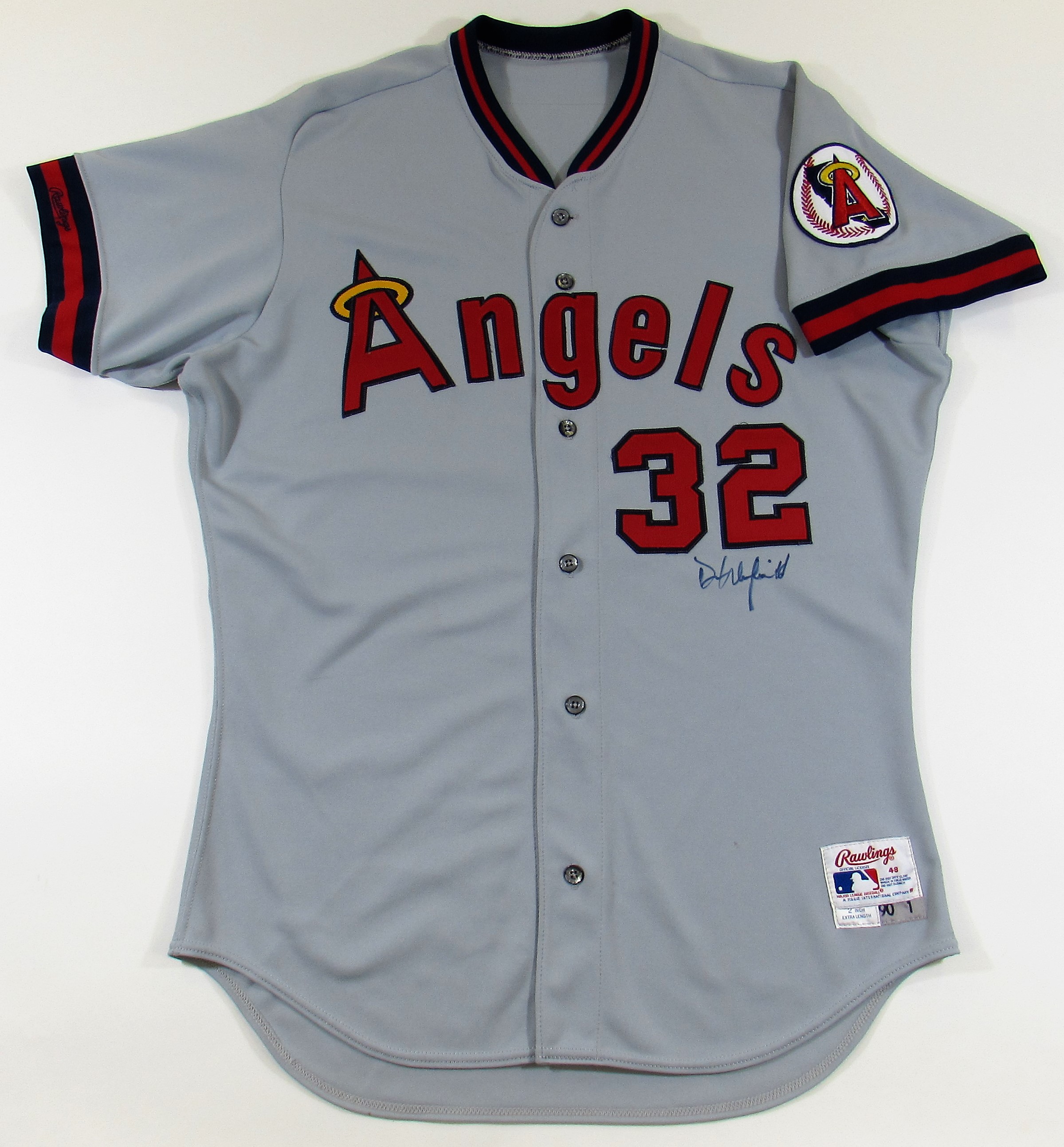 Lot Detail - 1990 Dave Winfield Game Used Signed Angels Jersey