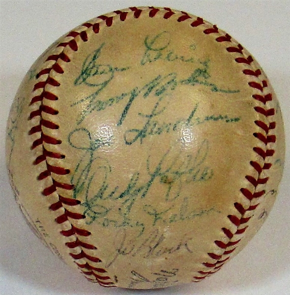 Lot Detail - 1952 Brooklyn Dodgers Team Signed N.L. Champion Ball