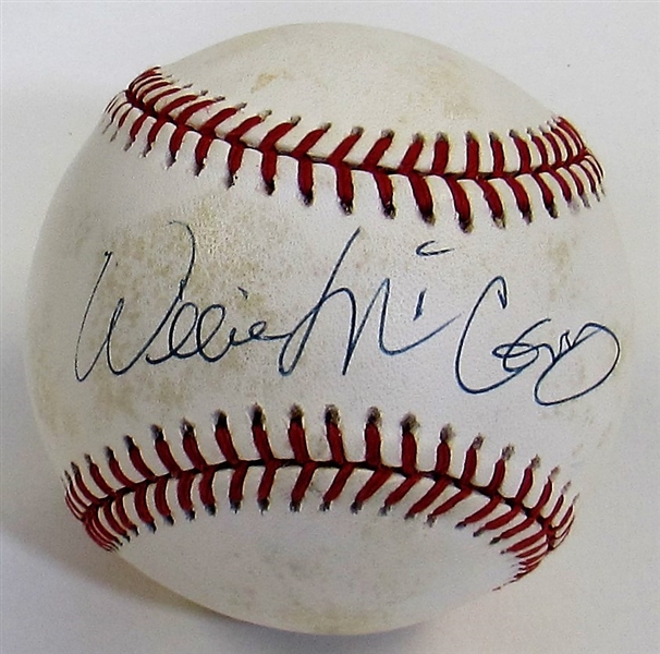 Willie McCovey Single Signed Baseball JSA Authenticated.