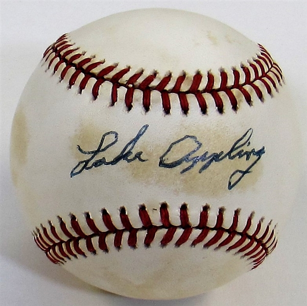 Luke Appling Single Signed Baseball JSA Authenticated.