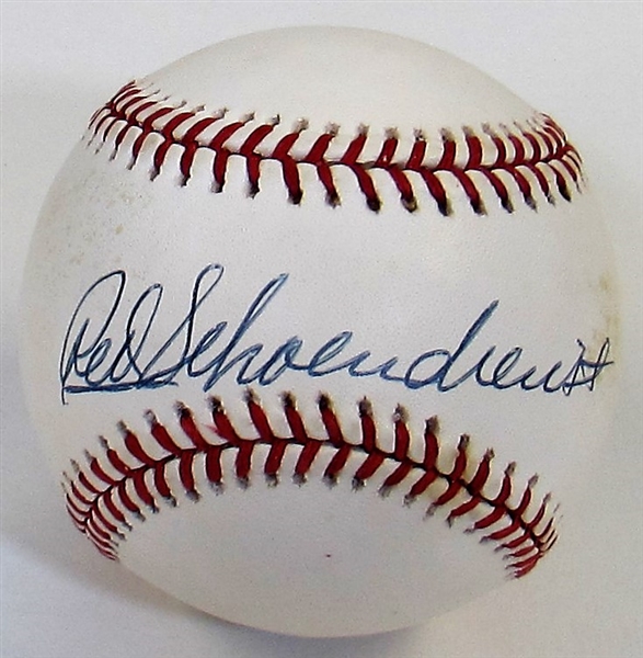 Red Schoendienst Single Signed Baseball JSA Authenticated.