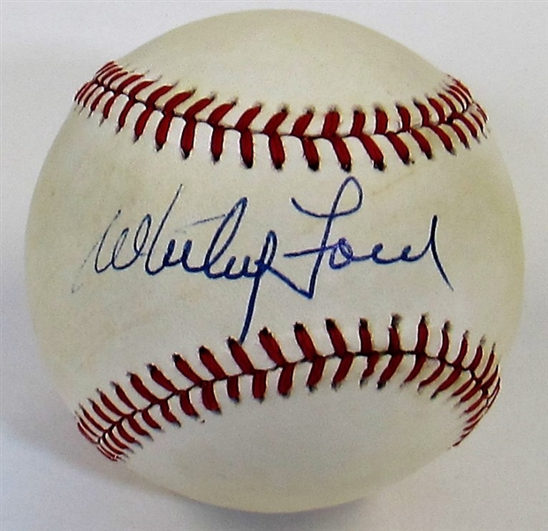Whitey Ford Single Signed Baseball