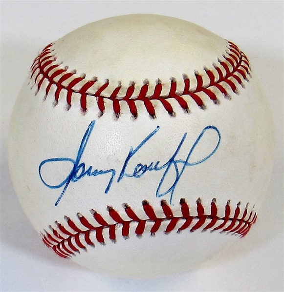 Sandy Koufax Single Signed Baseball