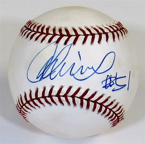 Ichiro Single Signed Baseball
