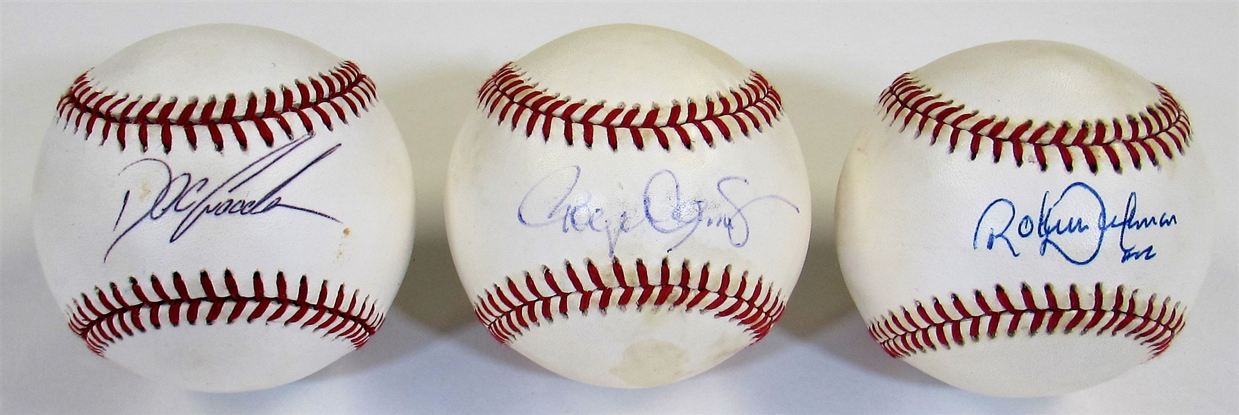 Doc Gooden - Randy Johnson - Roger Clemens Signed Baseballs 