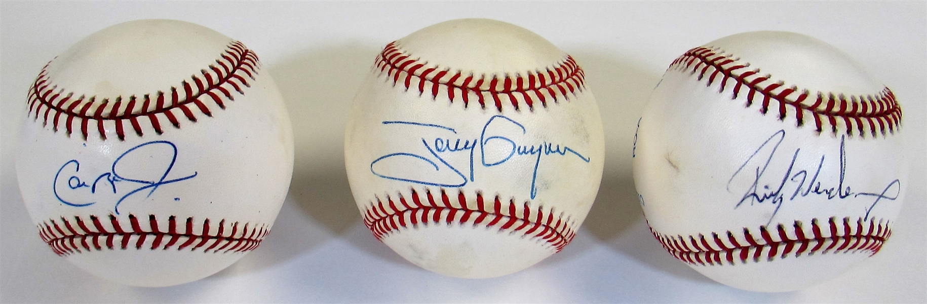 Tony Gwynn - Cal Ripken - Ricky Henderson Signed Baseballs