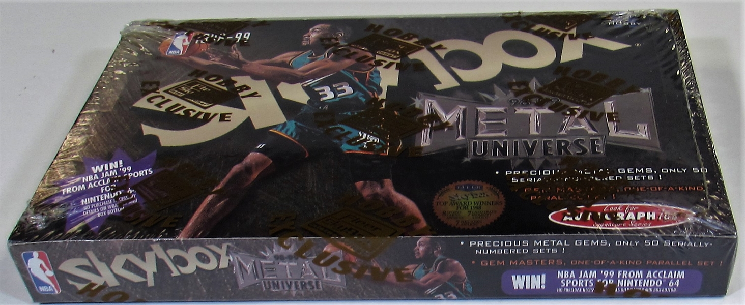 1998-99 Sky Box Metal Universe Basketball Hobby Box 