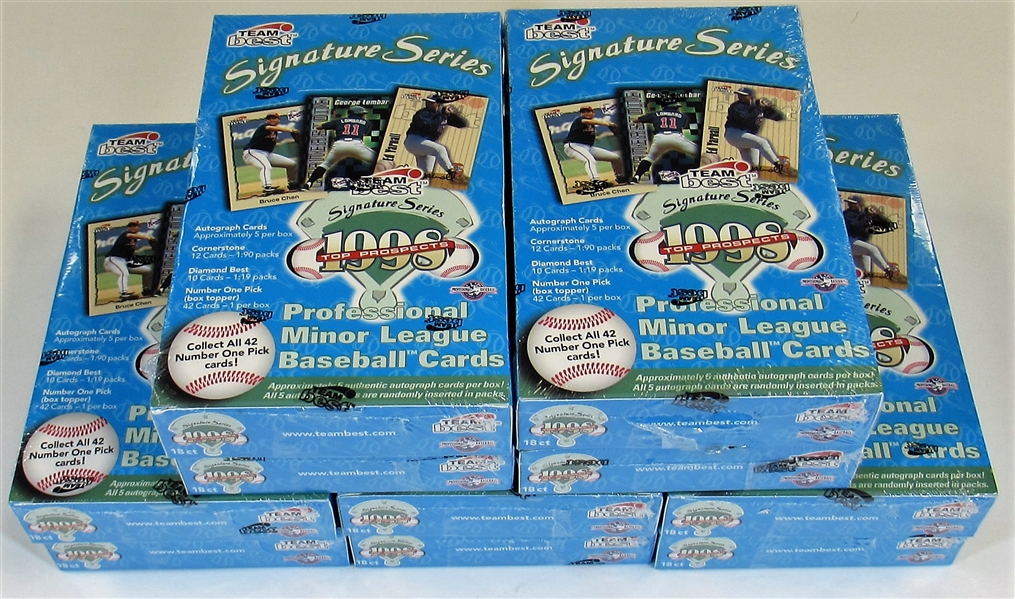 Lot Of 10- 1998 Team Best Signature Series Baseball Boxes