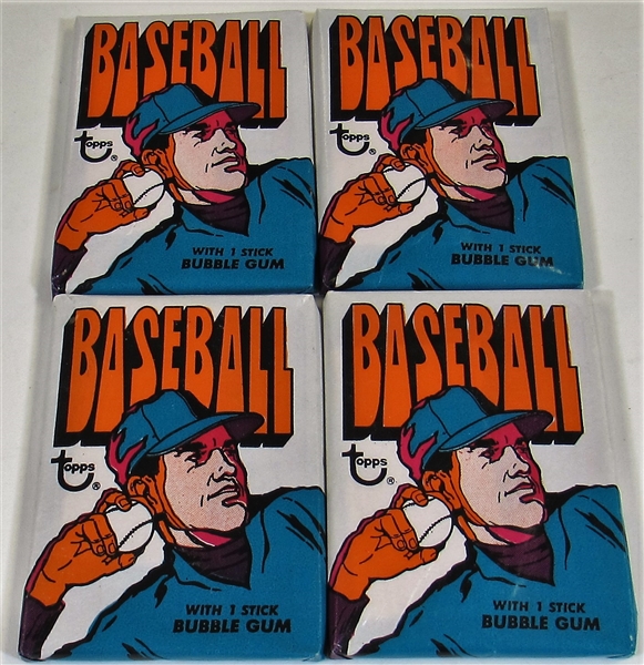 Lot Of 4- 1972 Topps Baseball Packs