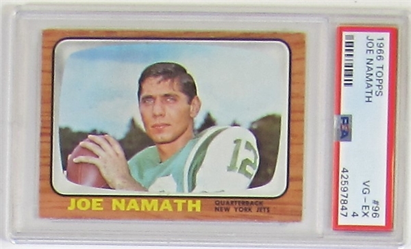 1966 Topps Football Joe Namath PSA 4