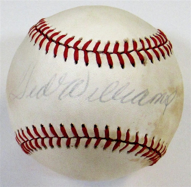 Ted Williams Signed Baseball