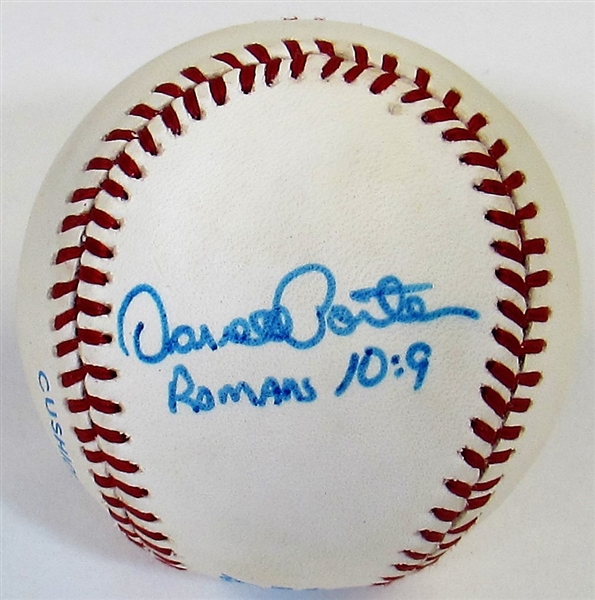 Darrell Porter Signed Baseball