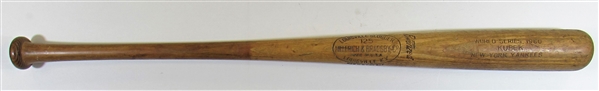 1960 Tony Kubek Game Used World Series Bat PSA 9