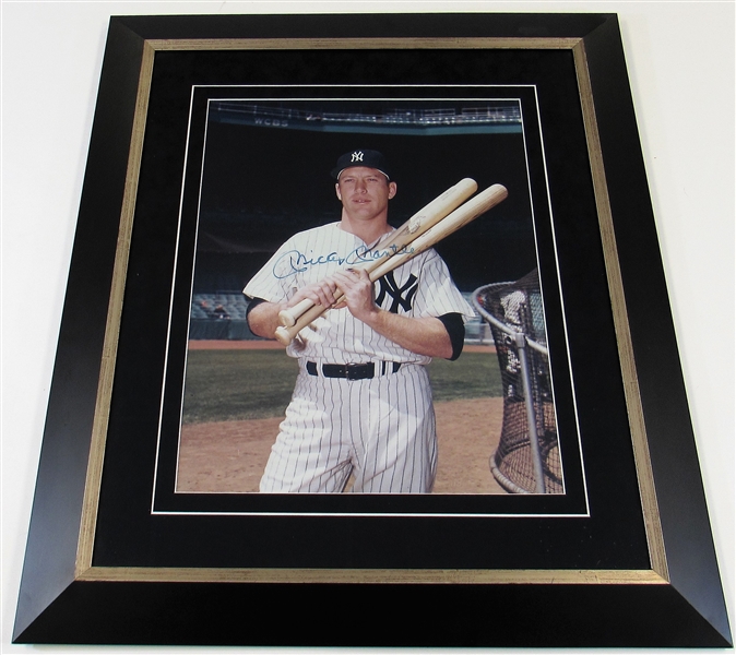 Mickey Mantle Signed NY Yankees 16x20 Framed Photo Jsa