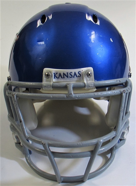  Kansas University Game Used Football Helmet