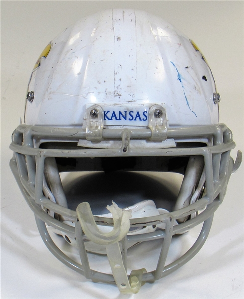 Kansas University Game Used Football Helmet 