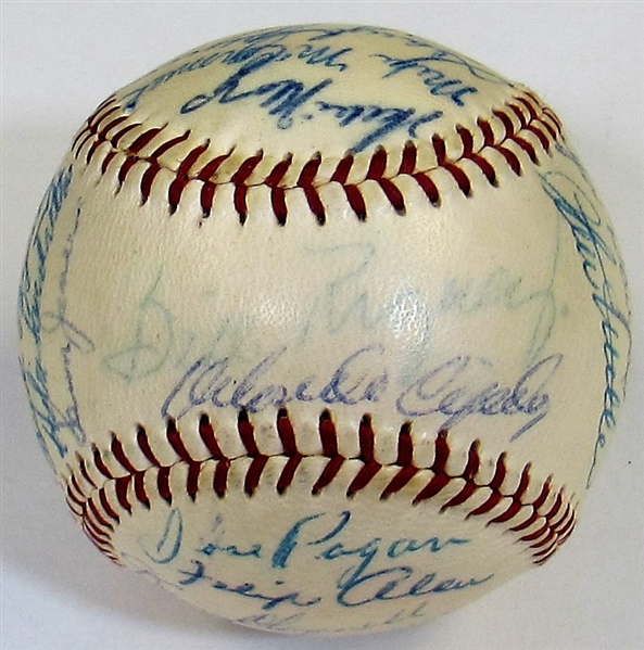 1959 San Francisco Giants Team Signed Baseball - Mays - Cepeda
