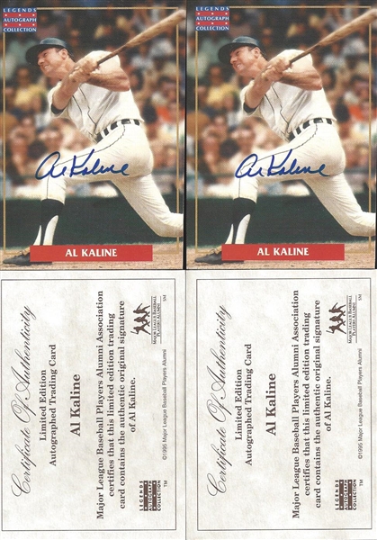Lot of 2- Al Kaline Limited Edition Auto Trading Card - MLBPA