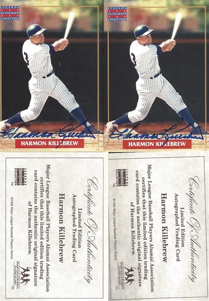 Lot of 2- Harmon Killebrew Signed Limited Edition Trading Card - MLBPA