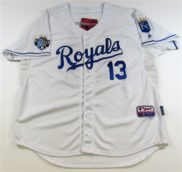 2012 AS Patch Salvador Perez Signed  Jersey