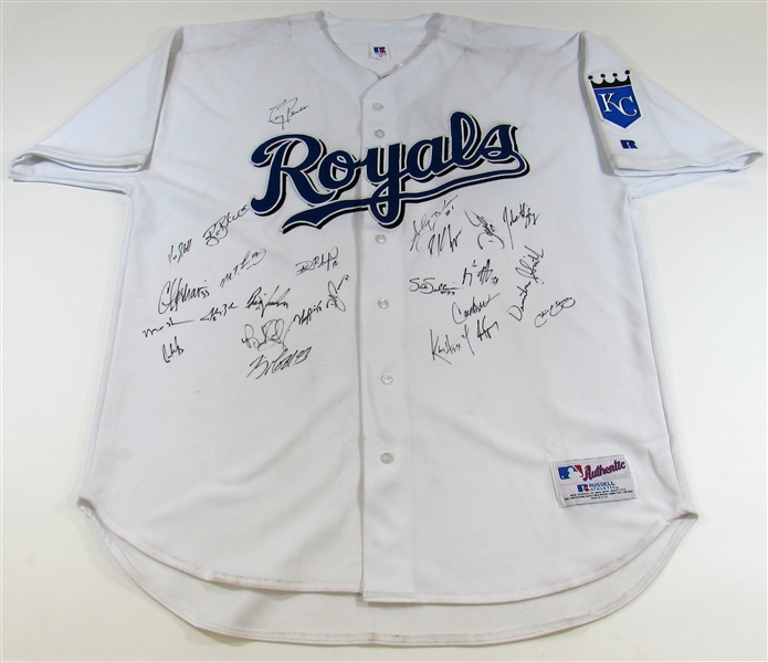 Kansas City Royals 2004 Team Signed Jersey 24 Autographs