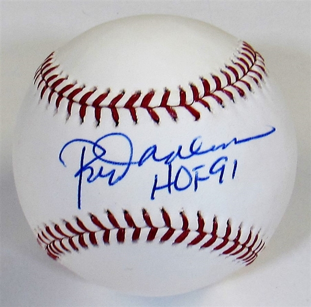 Rod Carew Single Signed HOF 91 Baseball 