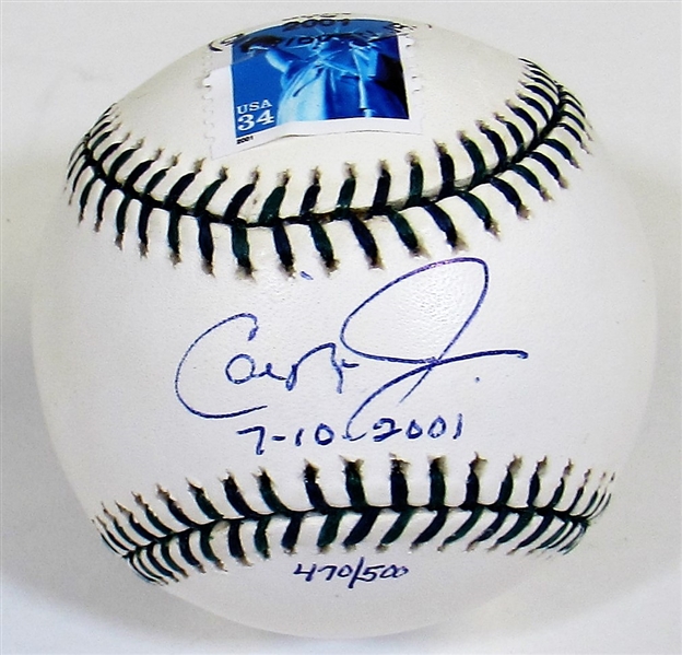 Cal Ripken Jr. Signed 2001 All-Star Baseball #470/500