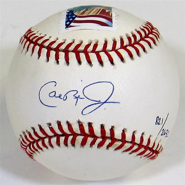 Cal Ripken Jr. Signed  Stamped Baseball