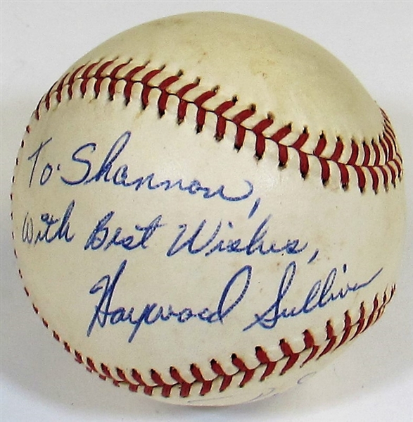 Haywood Sullivan & Bill Posedel Signed Baseball