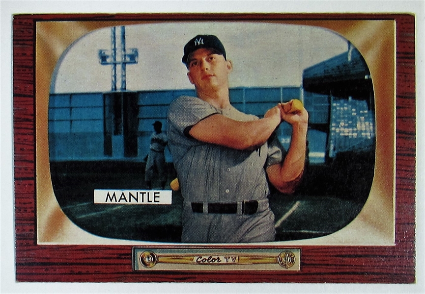 1955 Bowman Mickey Mantle Card #202