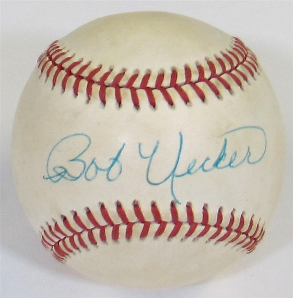 Bob Uecker Signed American League Bobby Brown Baseball