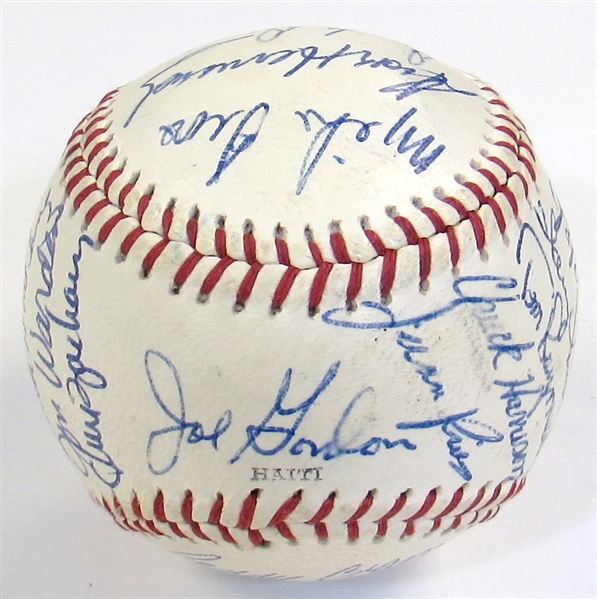 1969 KC Royals Team Signed Ball (28 Sigs-1st Year!!!)