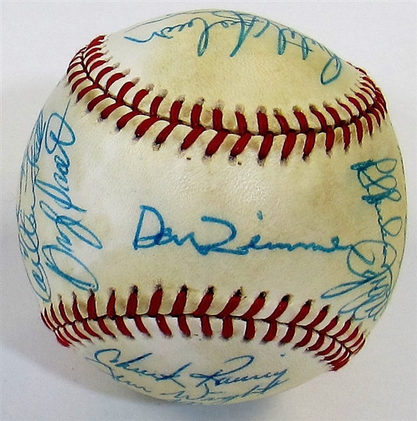 1979 Boston Red Sox Team Signed Ball W/25 Sigs