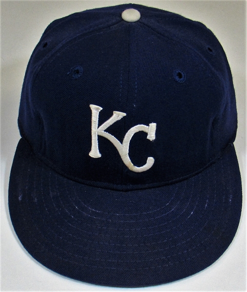 1973 Steve Busby Game Used Kansas City Royals Cap