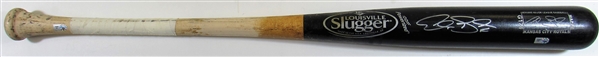 2013 Alex Gordon Game Used & Signed Bat MLB #EK075092
